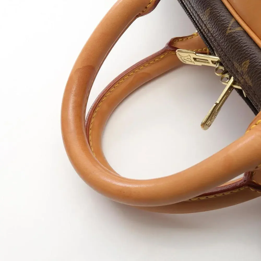 LOUIS VUITTON Brown Monogram Leather Boston Bag - Picture 6 of 10